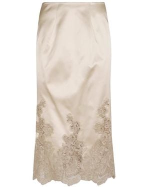 Ermanno Scervino Midi Skirts - Natural