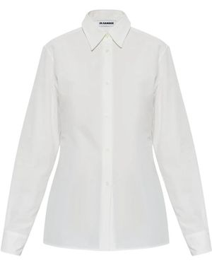 Jil Sander Katoenen Blouse - Wit