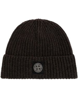 Stone Island Beanies - Nero