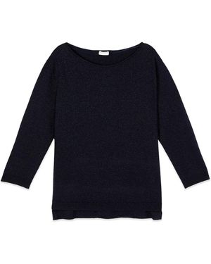 Oltre Round-Neck Knitwear - Bleu