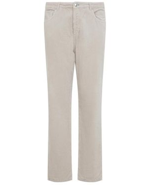 Brunello Cucinelli Broeken ,Katoen Chino Broek - Grijs