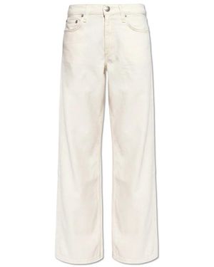 Rag & Bone Jeans ,Katoen Saige Relaxed Straight Jeans - Naturel
