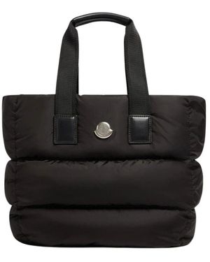 Moncler Gepolsterte Tote Tasche Für Frauen - Schwarz