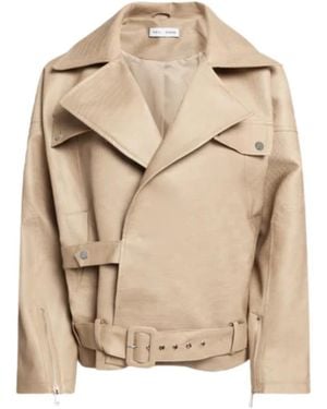 WEILI ZHENG Leather Jackets - Natural
