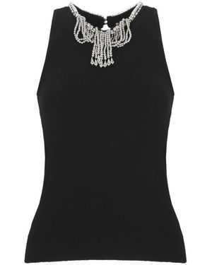 Rabanne Sleeveless Tops - Black