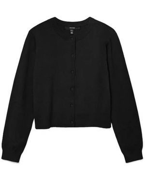 Vero Moda Ls Knoopvest - Zwart