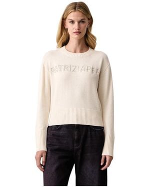 Patrizia Pepe Round-Neck Knitwear - Blanc