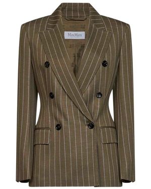 Max Mara Balta Double-Breasted Blazer - Groen