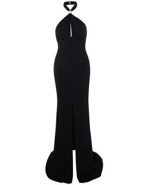 Elisabetta Franchi Roter teppich schwarzes abendkleid
