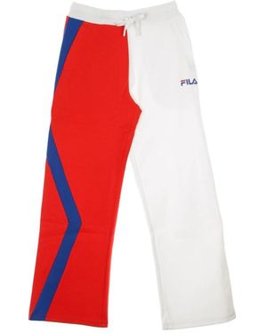 Fila Broeken ,Veelkleurig ,Polyester Lichtgewicht Trainingsbroek - Rood