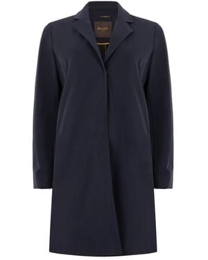 Moorer Trenchcoat Tot Op De Knie - Blauw