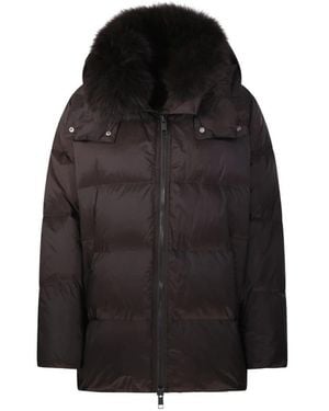 Yves Salomon Winter Jackets - Negro