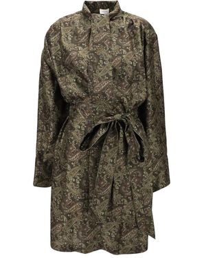 Saint Laurent Lavallière Korte Jurk - Groen