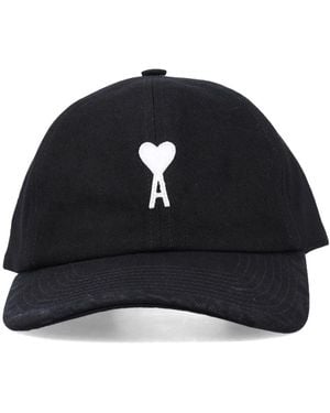 Ami Paris Caps - Black