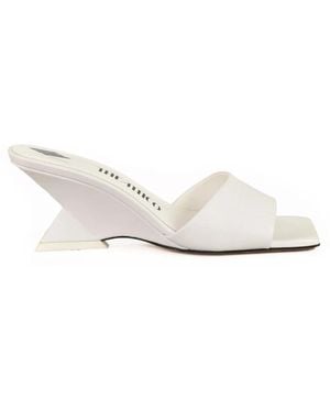The Attico Heeled Mules - Bianco