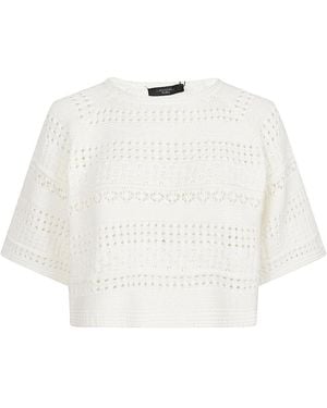 Weekend by Maxmara Truien & Vesten ,Wit ,Katoen Max Mara Weekend Sweaters