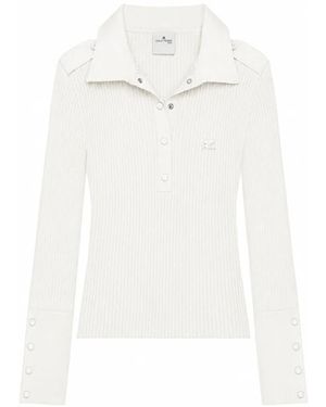 Courreges Tops ,Wit ,Polo Shirts