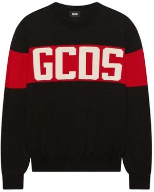 Gcds Band Logo Rundhals-Pullover - Schwarz