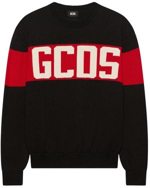 Gcds Round-Neck Knitwear - Black