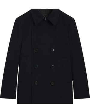 HUGO Double-Breasted Coats - Blue