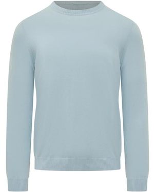 Malo Round-Neck Knitwear - Blauw
