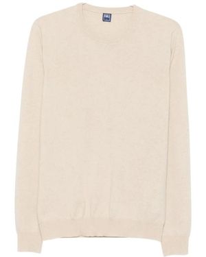 Fedeli Round-Neck Knitwear - Natural