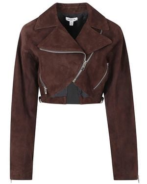 Alaïa Leather Jackets - Marrone