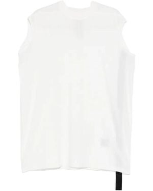 Rick Owens Tops ,Wit ,Katoen Trap T Tanktop