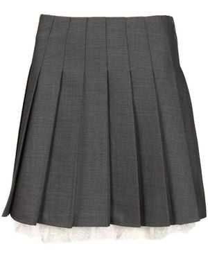 Self-Portrait Short Skirts - Grey