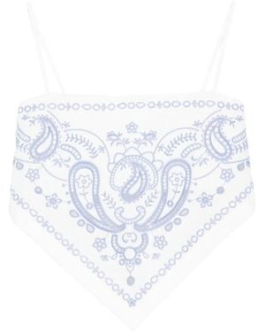 Self-Portrait Sleeveless Tops - White