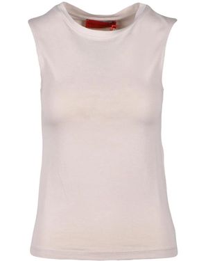 Wild Cashmere Sleeveless Tops - Marrone