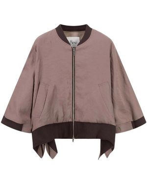8pm Jassen ,Bruin ,Polyester Bomber Kimono