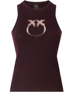Pinko Mouwloze Tops - Paars