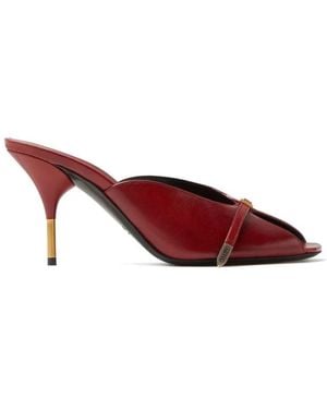 Versace Schoenen ,Rood ,Leer Nyx Leren Muiltjes 80 Mm