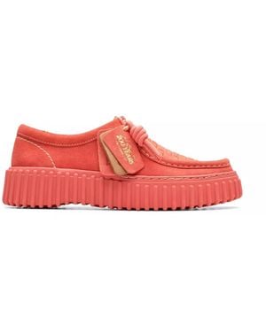 Clarks Laced Shoes - Rojo