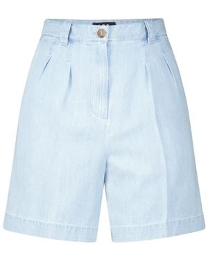 A.P.C. Korte Broeken ,Blauw ,Denim Denimstyle Shorts Met Wijde Pijpen