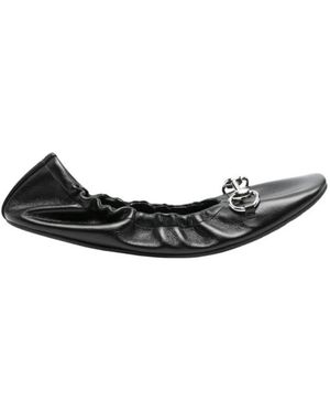 Gucci Ballerinas Mit Horsebit-Detail - Schwarz