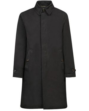 Sealup Schwarzer trenchcoat für männer