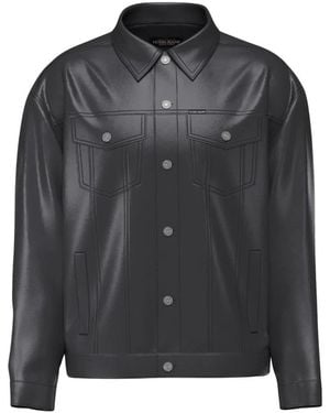 Guess Leather Jassen - Zwart