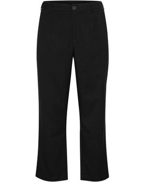 Kaffe Straight Trousers - Black