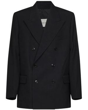 Dries Van Noten Jassen ,Zwart ,Wol Jassen