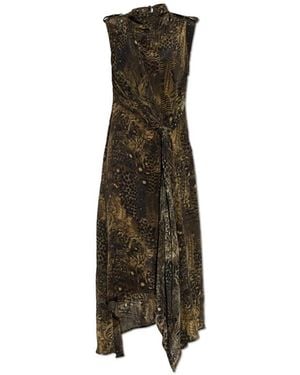 AllSaints Kleedjes ,Groen ,Persia Jurk - Bruin