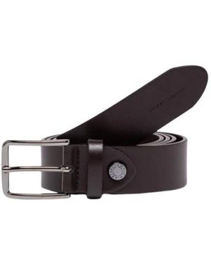 Gianni Chiarini Accessoires ,Bruin ,Leer Leren Riem 3.5 Cm - Zwart