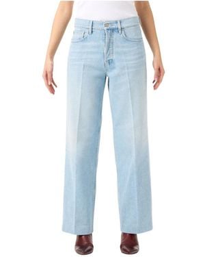 CYCLE Jeans ,Blauw ,Right Straight Leg Jeans