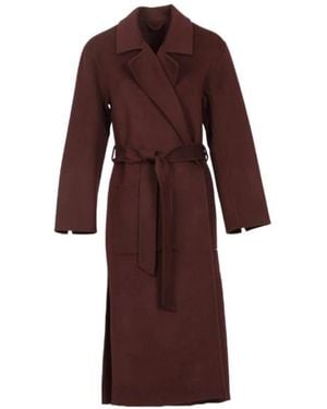 Oakwood Belted Coats - Red