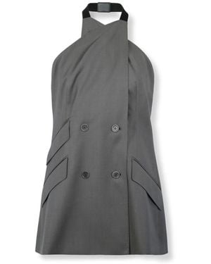 Max Mara Tops ,Grijs ,Leer Scali Jacket