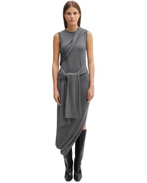 JW Anderson Jurk Met Strikdetail Zonder Mouwen - Grijs