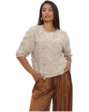 Nukus Maggy Cardigan Ss - Bruin