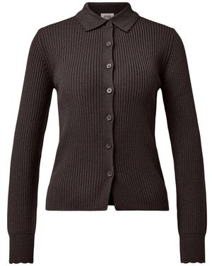 DRYKORN Truien & Vesten ,Bruin ,Wol Arhanya Cardigan - Zwart