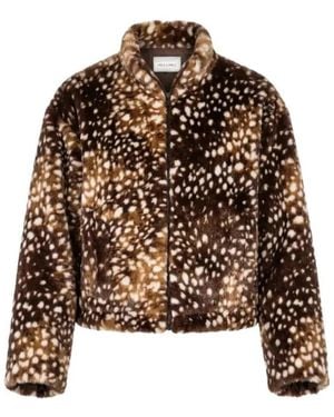 Amélie & Amélie Faux Fur & Shearling Jackets - Brown